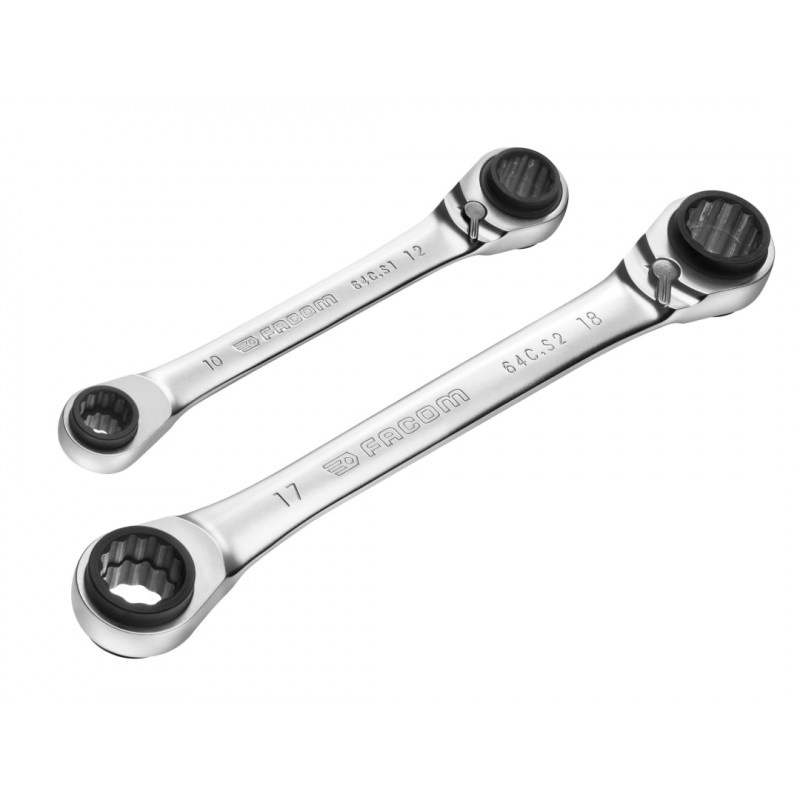 Quatro Ratcheting Spanner Set, 2 Piece