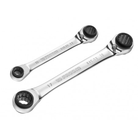 Quatro Ratcheting Spanner Set, 2 Piece