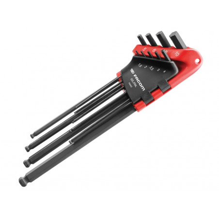 83S.JP9AL Metric Hex Key Wallet Set, 9 Piece