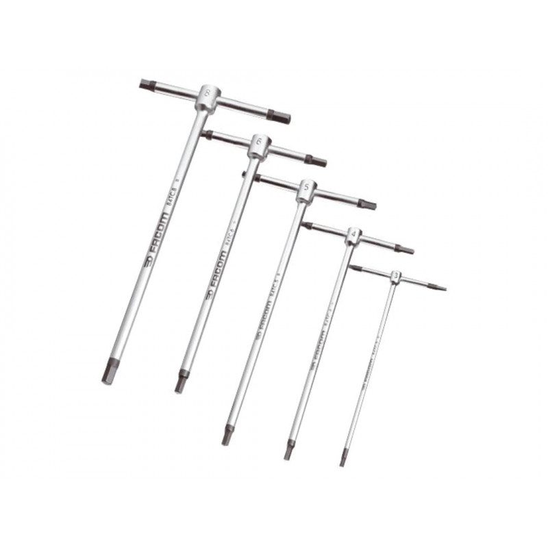 T-Handle Metric Hexagon Key Set, 5 Piece T-Handle Metric Hexagon Key Set, 5 Piece
