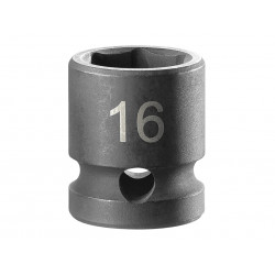 6-Point Stubby Impact Socket 1/2in Drive 16mm