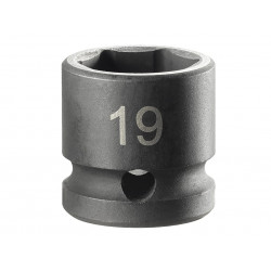 6-Point Stubby Impact Socket 1/2in Drive 19mm