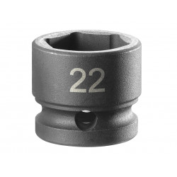 6-Point Stubby Impact Socket 1/2in Drive 22mm