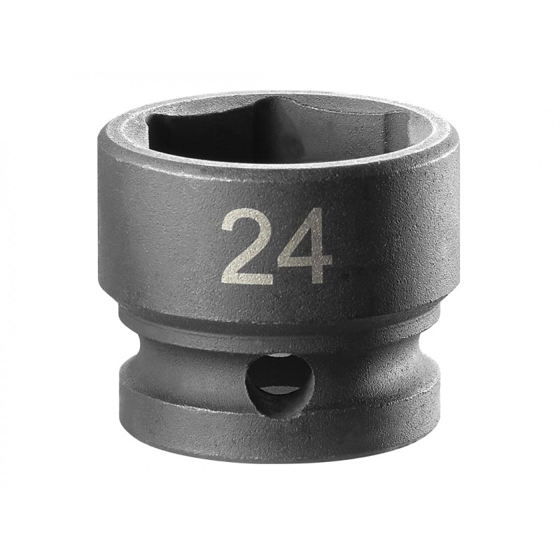 6-Point Stubby Impact Socket 1/2in Drive 24mm