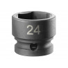 6-Point Stubby Impact Socket 1/2in Drive 24mm