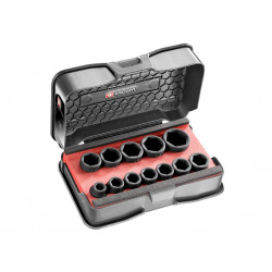 6-Point Stubby Impact Socket Set 1/2in SQDR, 12 Piece