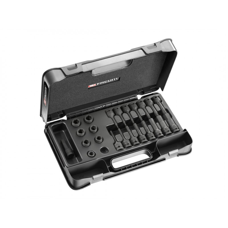 6-Point Stubby Impact Socket Set 1/2in SQDR, 23 Piece 6-Point Stubby Impact Socket Set 1/2in SQDR, 23 Piece