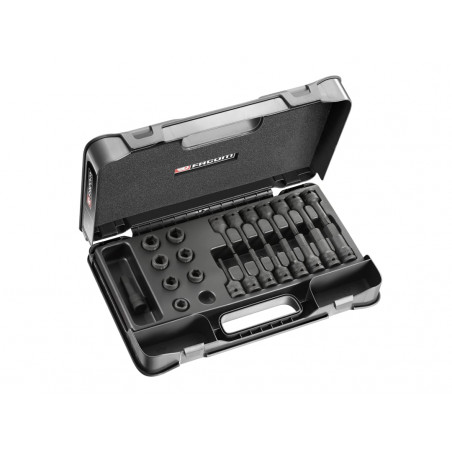 6-Point Stubby Impact Socket Set 1/2in SQDR, 23 Piece