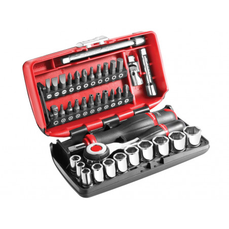 1/4in Drive Socket Set, 38 Piece