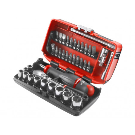 1/4in Drive Nano Socket Set, 38 Piece