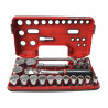 1/2in Drive 12-Point Detection Box Socket Set, 22 Piece