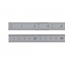 Satin Chrome Rule 150mm/6in
