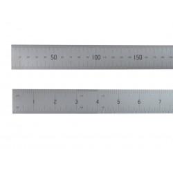 Satin Chrome Rule 600mm/24in