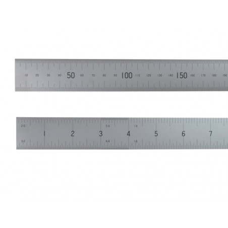 Satin Chrome Rule 600mm/24in