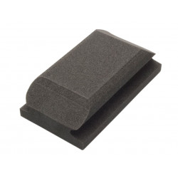 Hand Sanding Block Shaped Black 70 x 125mm
