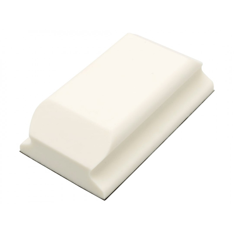 Hand Sanding Block Shaped White PUR GRIP® 70 x 125mm Hand Sanding Block Shaped White PUR GRIP® 70 x 125mm