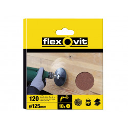 Drill Mountable Disc 125mm Medium 80G (Pack 10)