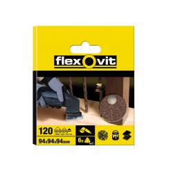 Delta Hook & Loop Sanding Sheets 94mm Fine 120G (Pack 6)