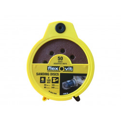 Hook & Loop Sanding Disc 125mm Assorted (Dispenser 50)
