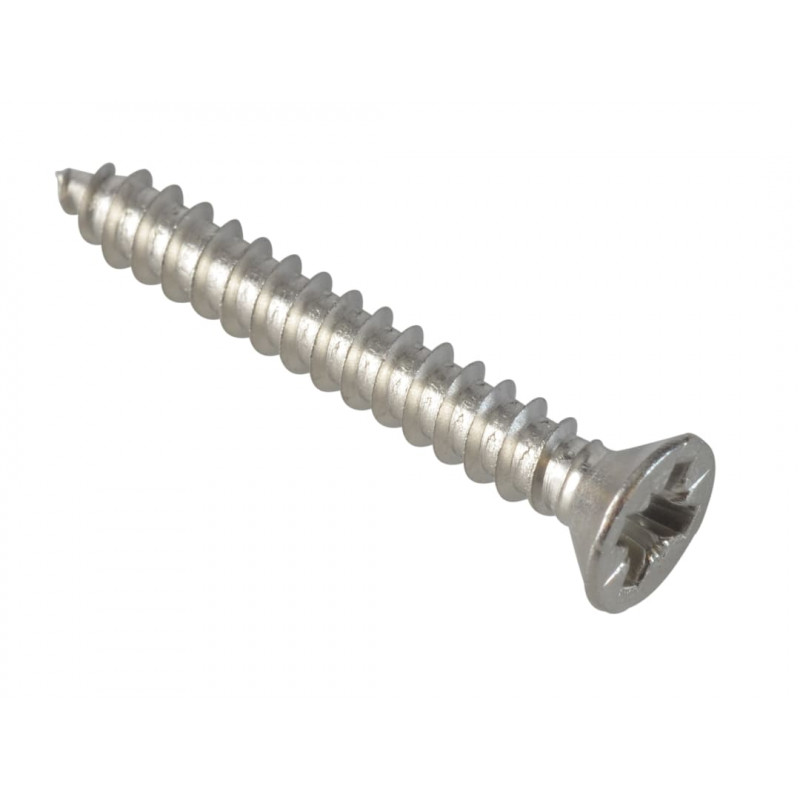 Self-Tapping Screw Pozi Compatible CSK A2 SS 1in x 6 ForgePack 30 Self-Tapping Screw Pozi Compatible CSK A2 SS 1in x 6 ForgePack 30