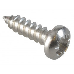 Self-Tapping Screw Pozi Compatible Pan Head SS 1/2in x 6 ForgePack 60