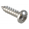 Self-Tapping Screw Pozi Compatible Pan Head SS 1/2in x 6 ForgePack 60