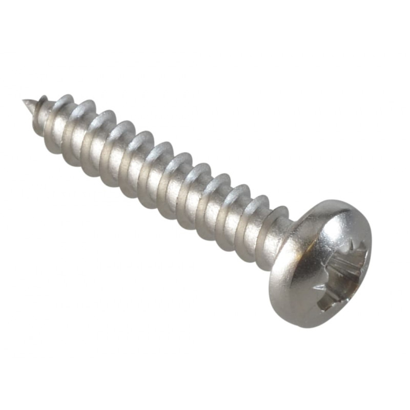 Self-Tapping Screw Pozi Compatible Pan Head SS 3/4in x 6 ForgePack 40 Self-Tapping Screw Pozi Compatible Pan Head SS 3/4in x 6 ForgePack 40