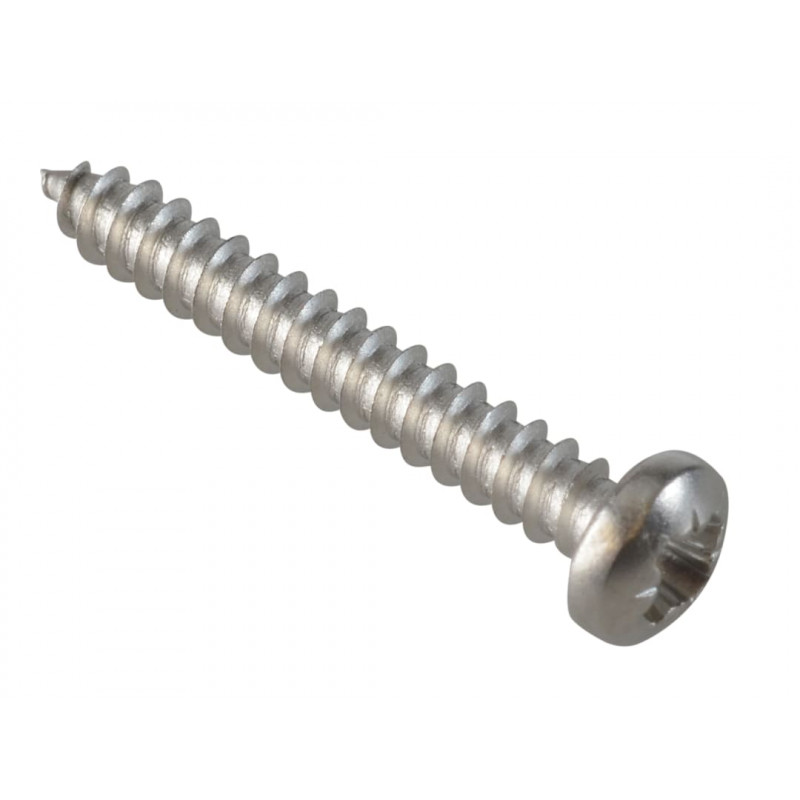 Self-Tapping Screw Pozi Compatible Pan Head SS 1in x 6 ForgePack 30 Self-Tapping Screw Pozi Compatible Pan Head SS 1in x 6 ForgePack 30