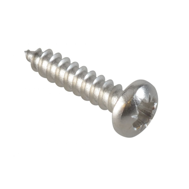 Self-Tapping Screw Pozi Compatible Pan Head SS 5/8in x 6 ForgePack 50 Self-Tapping Screw Pozi Compatible Pan Head SS 5/8in x 6 ForgePack 50