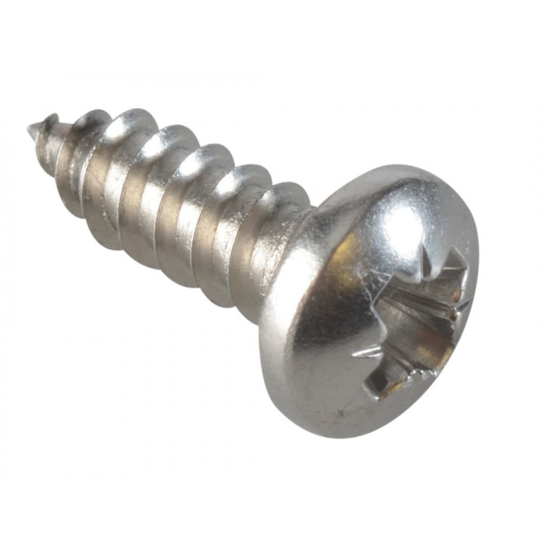 Self-Tapping Screw Pozi Compatible Pan Head SS 1/2in x 8 ForgePack 40 Self-Tapping Screw Pozi Compatible Pan Head SS 1/2in x 8 ForgePack 40