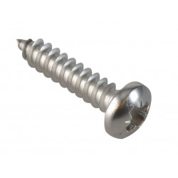 Self-Tapping Screw Pozi Compatible Pan Head SS 3/4in x 8 ForgePack 30