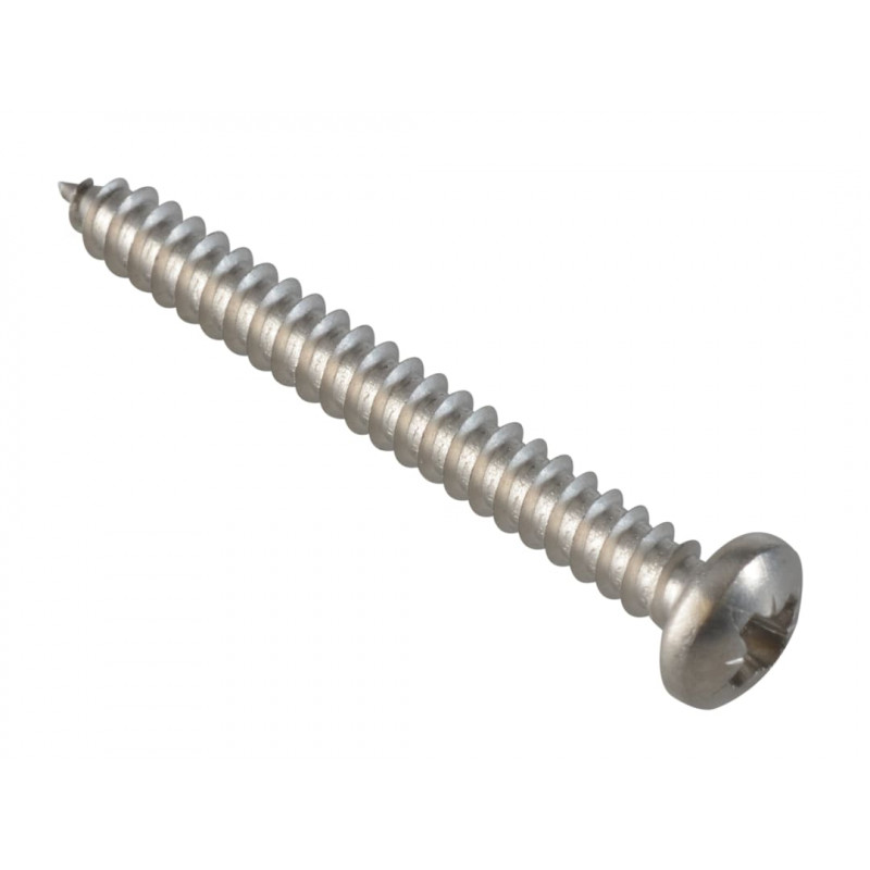 Self-Tapping Screw Pozi Compatible Pan Head SS 1.1/2in x 8 ForgePack 15 Self-Tapping Screw Pozi Compatible Pan Head SS 1.1/2in x 8 ForgePack 15
