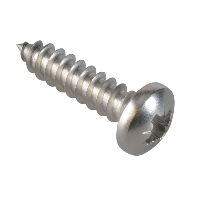 Self-Tapping Screw Pozi Compatible Pan Head SS 3/4in x 10 ForgePack 20 Self-Tapping Screw Pozi Compatible Pan Head SS 3/4in x 10 ForgePack 20