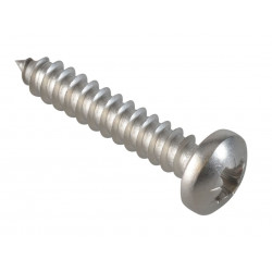 Self-Tapping Screw Pozi Compatible Pan Head SS 1in x 10 ForgePack 15