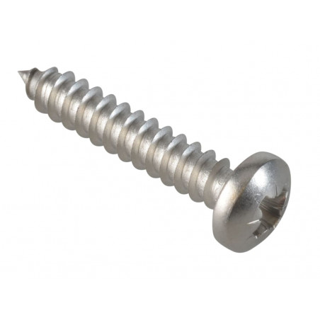 Self-Tapping Screw Pozi Compatible Pan Head SS 1in x 10 ForgePack 15
