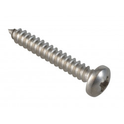 Self-Tapping Screw Pozi Compatible Pan Head SS 1.1/4in x 10 ForgePack 12
