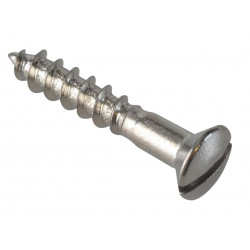Multi-Purpose Screw SL Raised Head Chrome Plated 3.5 x 20mm ForgePack 45