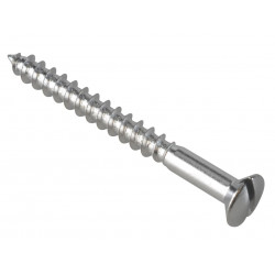 Multi-Purpose Screw SL Raised Head Chrome Plated 4.0 x 40mm ForgePack 20
