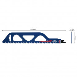 Bosch S1243HM EXPERT Hollow Brick Reciprocating Saw Blade 300mm