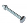 Carriage Bolt & Nut ZP M12 x 130mm Bag 5