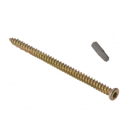 Concrete Frame Screw TORX® Compatible High-Low Thread ZYP 7.5 x 122mm Box 100