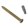 Concrete Frame Screw TORX® Compatible High-Low Thread ZYP 7.5 x 82mm Box 100