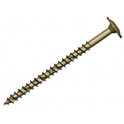 Wafer Head TORX® Compatible Construction T40 Screws Tan 8x140mm Tub 35