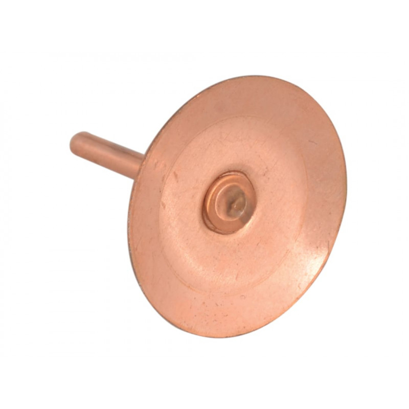 Copper Disc Rivets 20 x 20 x 1.5mm (Bag 100) Copper Disc Rivets 20 x 20 x 1.5mm (Bag 100)