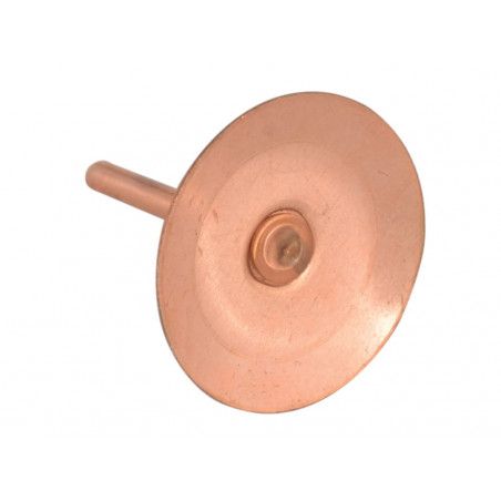 Copper Disc Rivets 20 x 20 x 1.5mm (Bag 100)