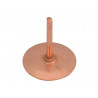Copper Disc Rivets 20 x 20 x 1.5mm (Bag 100)