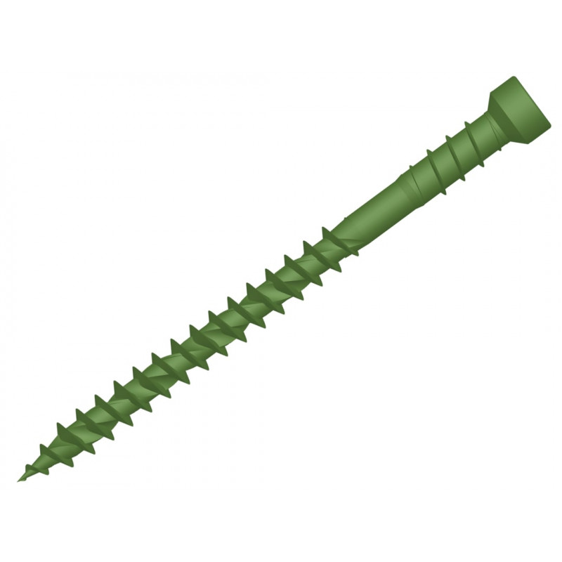 ForgeFast TORX® Compatible Decking Screws Reduced Head Green 4.5x50 T15 Tub 600 ForgeFast TORX® Compatible Decking Screws Reduced Head Green 4.5x50 T15 Tub 600