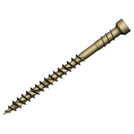 ForgeFast TORX® Compatible Decking Screws Reduced Head Tan 4.5x50 T15 Tub 600
