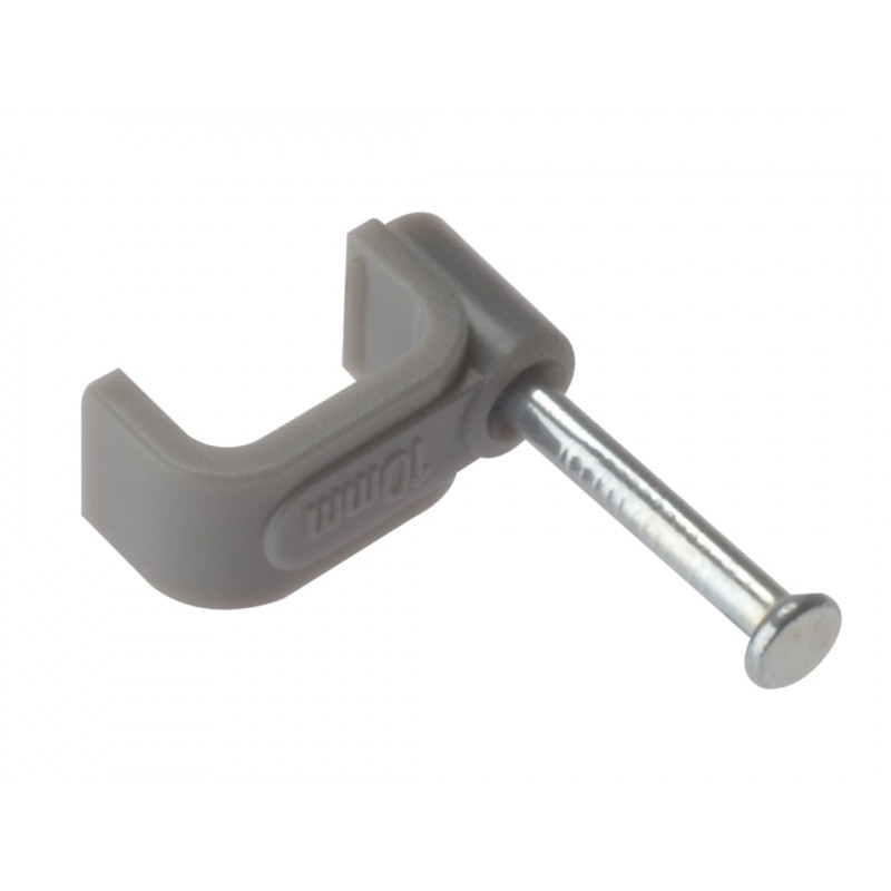 Cable Clip Flat Grey 1.50mm Box 100 Cable Clip Flat Grey 1.50mm Box 100