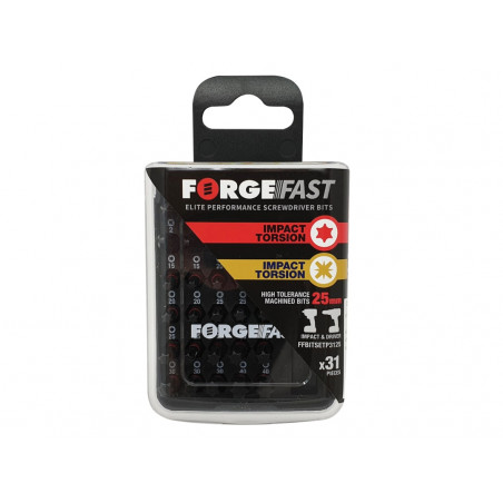 ForgeFast PZ/TX Compatible Impact Bit Set, 31 Piece